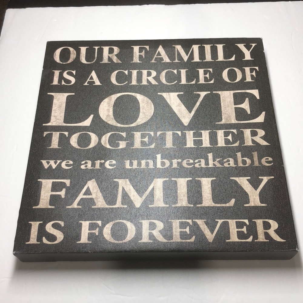 Our Family canvas wall art